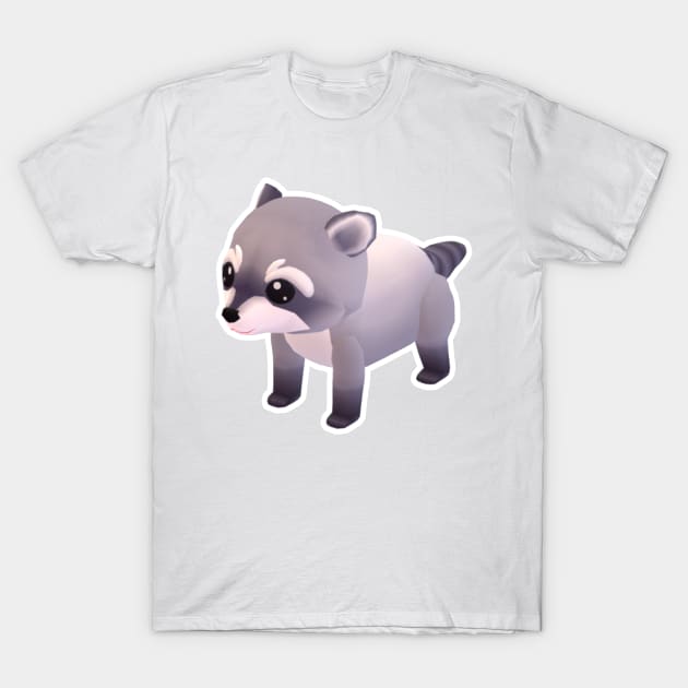Raccoon T-Shirt by MadDesigner